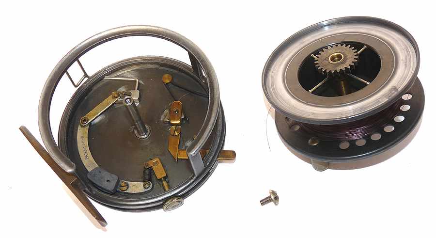 Alternative view of Allcock Easicast drum spinning reel No3 J W Young 4" fine example