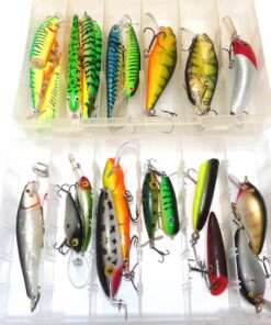 24 pike lures up to 5" Plano Masterline boxes Gudebrod Snipper