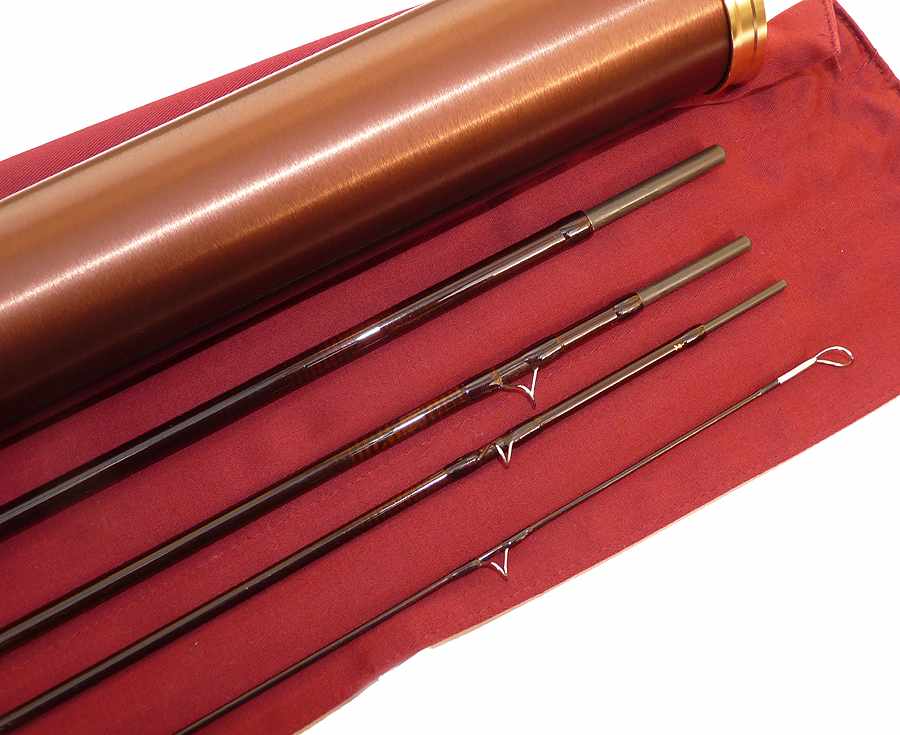 Hardy Origin 9'6" 4 pce carbon fly rod #7, rare model with bag and tube - Image 3