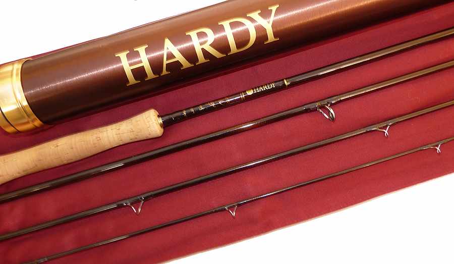 Hardy Origin 9'6" 4 pce carbon fly rod #7, rare model with bag and tube - Image 4