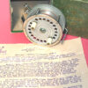 Allcock Reflex French retailed vintage casting reel, box and papers