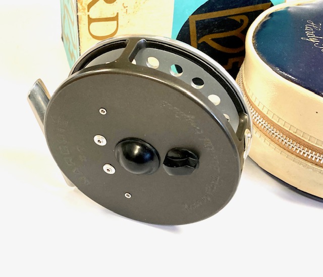 Hardy Marquis #7 multiplier trout fly reel with case and box