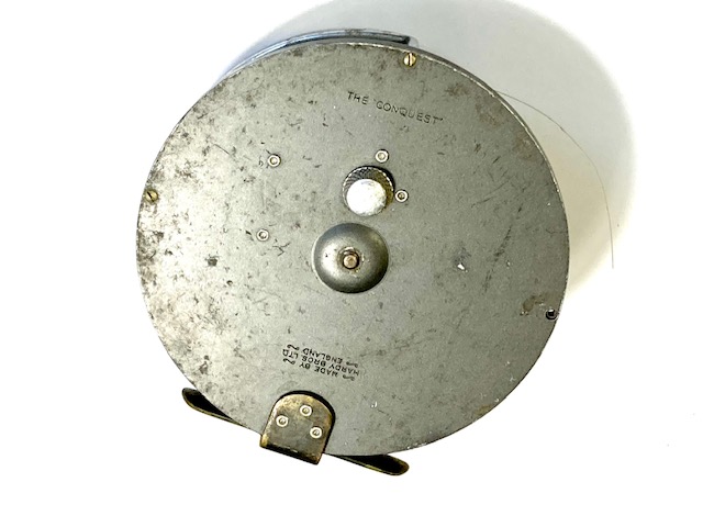 Alternative view of Hardy Conquest 4.5" vintage centrepin trotting reel