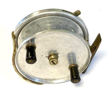 Hardy Longstone 5″ vintage sea fishing reel brass guide and check