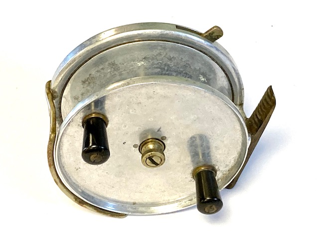 Hardy Longstone 5″ vintage sea fishing reel brass guide and check