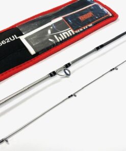 Alternative view of Kingdom Silver Needle two piece 5' 4" spinning rod with Fuji fittings
