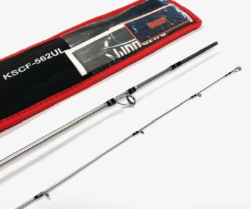 Alternative view of Kingdom Silver Needle two piece 5' 4" spinning rod with Fuji fittings