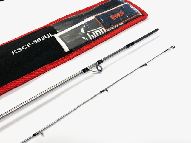 Alternative view of Kingdom Silver Needle two piece 5' 4" spinning rod with Fuji fittings