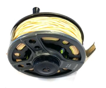Alternative view of Greys GRX trout fly reel #7/8 loaded with floating line