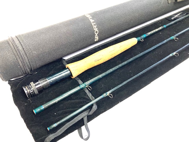 Sportfish DN Series 3 piece 9' 6" trout fly rod line #6 in case