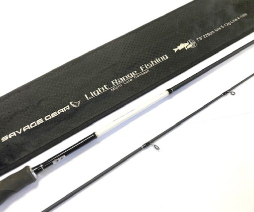 Alternative view of Savage Gear Light Range Micro Lure 7'6" 5-12g two piece rod with bag