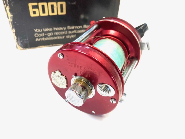 Abu Ambassadeur Sweden 6000 red reel fine with box