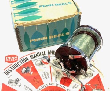 Penn Squidder 140M sea multiplier reel with box with instructions, conger, tope, shark