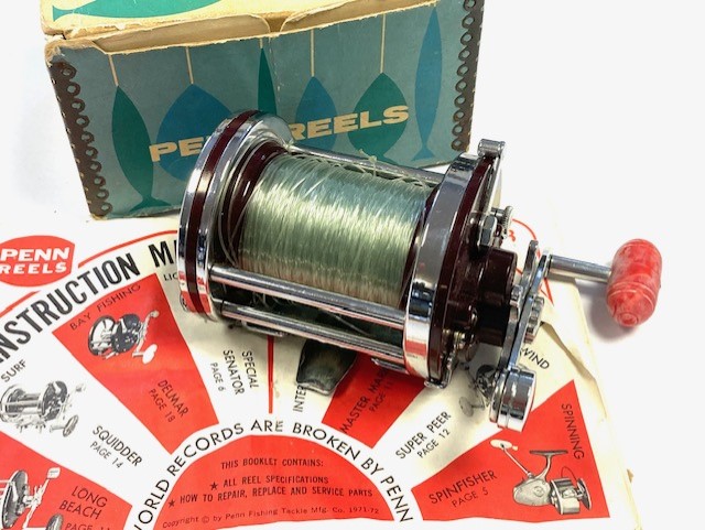 Alternative view of Penn Squidder 140M sea multiplier reel with box with instructions, conger, tope, shark