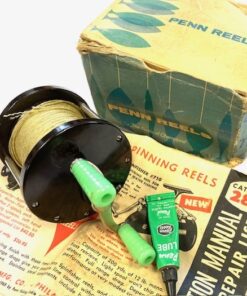 Vintage Penn No. 77 Sea Saltwater Fishing Reel in original box with manual