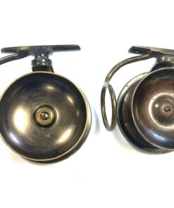 Malloch Patent pair of vintage fishing side casting reels