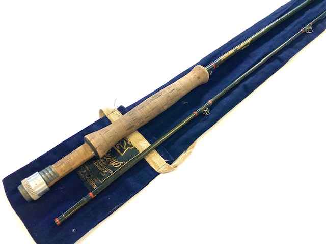 Hardy Richard Walker 9' two piece Farnborough trout fly rod with bag line #7/8