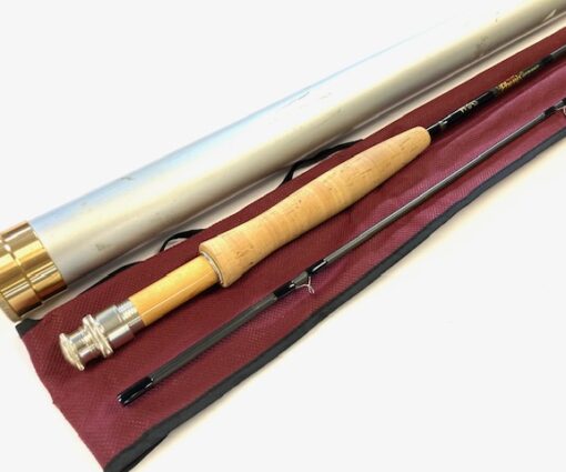 Phenix custom built 2 piece 8' 10" carbon fly rod with bag and alloy tube