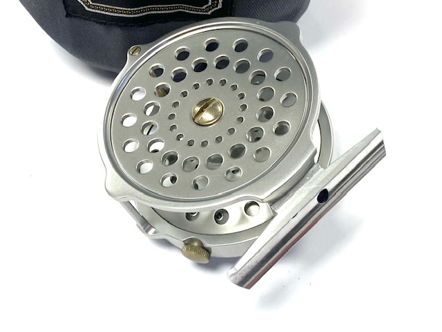Hardy Bougle MK IV 3″ fishing trout fly reel and pouch