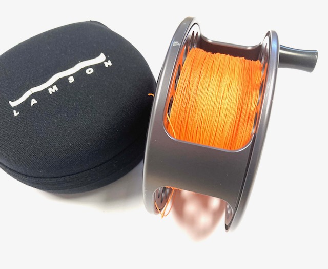 Lamson Litespeed 4.5 Hard Alox salmon fly reel with black neoprene