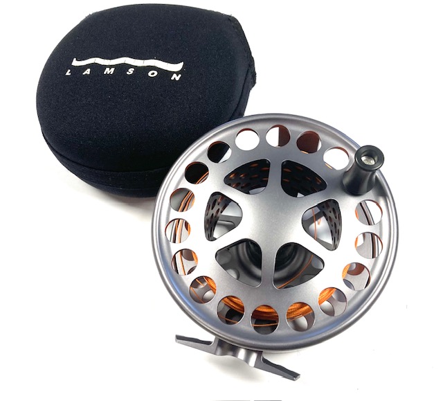 Lamson Litespeed 4.5 Hard Alox salmon fly reel with black neoprene