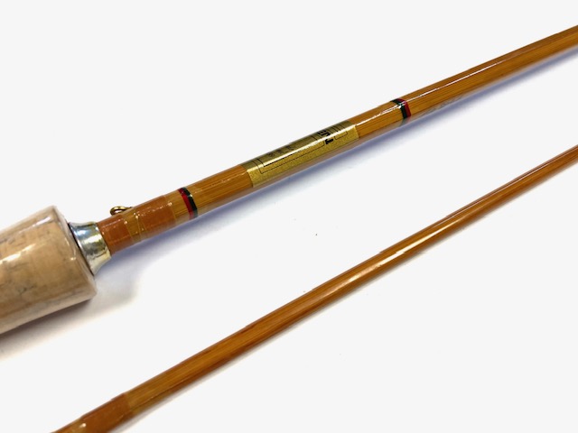 Aiken two piece 9' cane trout fly rod line #6/7 with bag