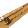 J S Sharpe Featherweight Scottie two piece 8′ cane trout fly rod #5/6 with bag and tags fine condition