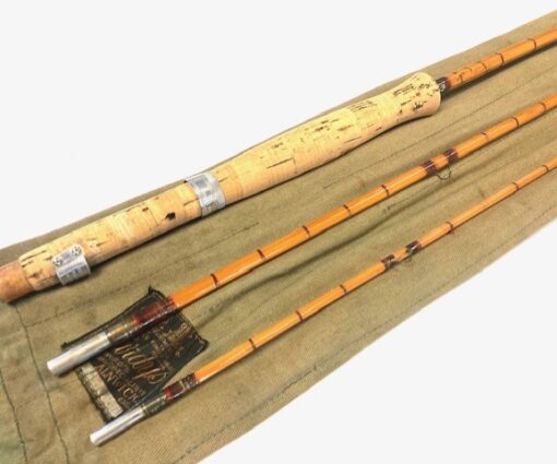 Hardy JJH Triumph 2 piece 9' split cane trout fly rod with bag