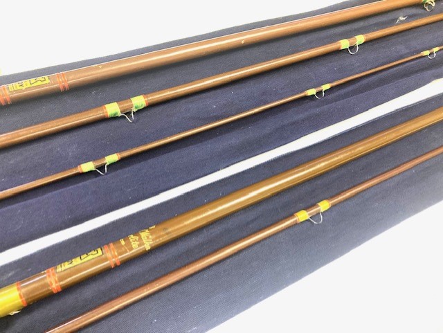 Alternative view of Pair of Hardy rods Richard Walker Superlite & Hardy Drifter in bags