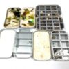 4 vintage Wheatley / Farlow's trout fly tins