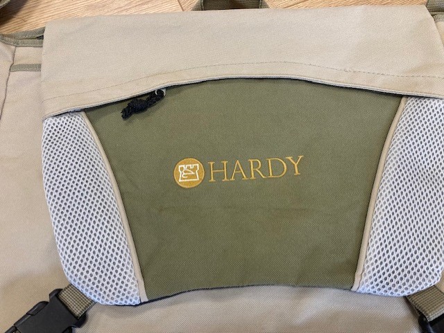 House of Hardy green / beige fishing tackle bag with shoulder strap