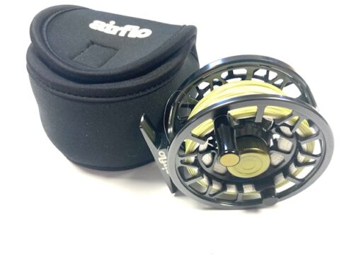 Airflo V3 trout fly reel 3/4 with Airflo reel pouch