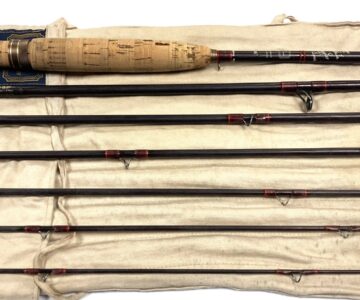 Hardy Graphite Smuggler 8′ 2-1/2″ travel 7 piece trout fly rod #6 with bag