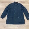 Mens BARBOUR Border Waxed Jacket Coat Hunting Shooting Black Size Large