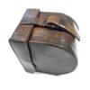 Vintage leather reel fishing case for a 4" Salmon reel
