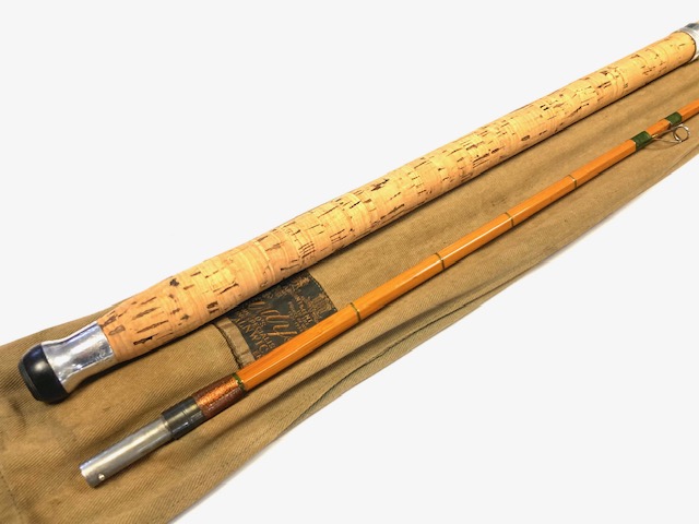 Alternative view of Hardy The County Palakona 8′ 6″ 2 piece cane spinning rod salmon pike carp with bag