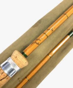 Hardy The County Palakona 8′ 6″ 2 piece cane spinning rod salmon pike carp with bag