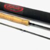 Scott 9' 6" two piece carbon trout fly rod line #7 with tube