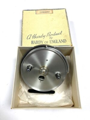 Hardy Conquest 4&rdquo; vintage alloy trotting reel, good condition chub barbel perch fishing