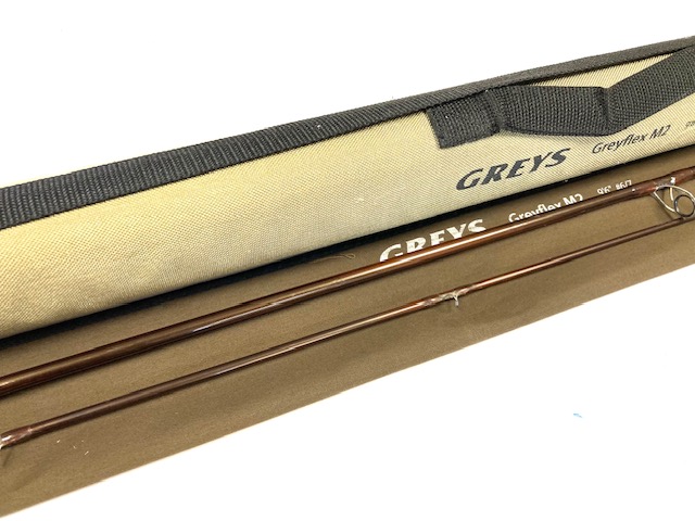 Alternative view of Greys Greyflex M2 9′ 6" three piece carbon trout fly rod #6/7 with tube