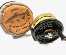 T Juracsik Tibor Billy Pate Tarpon Anti Reverse fly reel with original early reel case