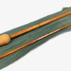 Vintage Elasticane Lea 1 two piece 7' cane spinning rod in green bag