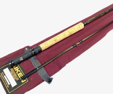 Aiken carbon two piece 10' trout fly rod with original rod bag fine condition