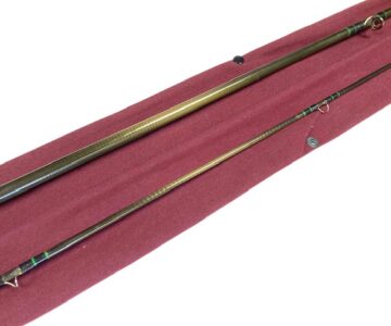 Alternative view of Aiken Connoisseur carbon two piece 10' trout fly rod with original rod bag fine condition