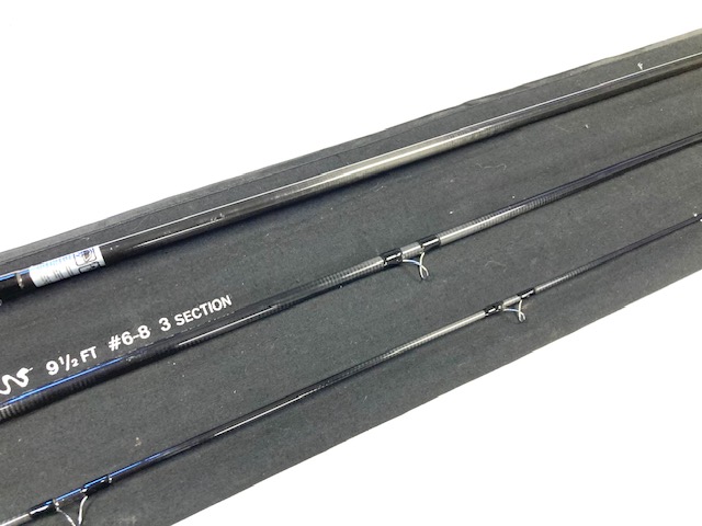 Alternative view of Adder 9' 6" carbon trout fly rod #6-8 three piece with bag mint
