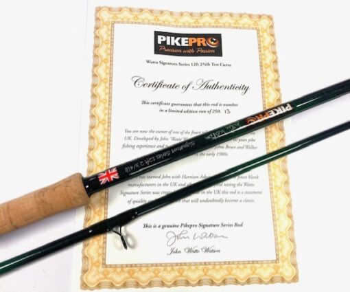 John Watson Signature Series Pike Rod 12' 2 3/4Ib two piece unused mint #13/250