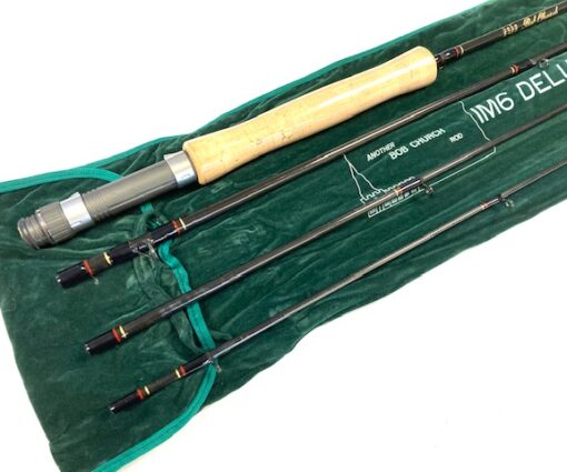 Bob Church IM6 9' Deluxe 4 piece Traveller rod line #5 with bag