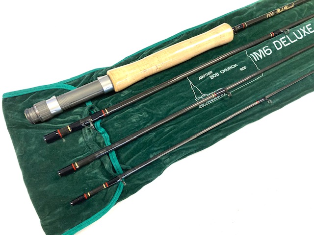 Bob Church IM6 9' Deluxe 4 piece Traveller rod line #5 with bag