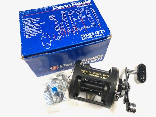 Penn Graphite 320 GTI High Speed Multiplying Reel With Box