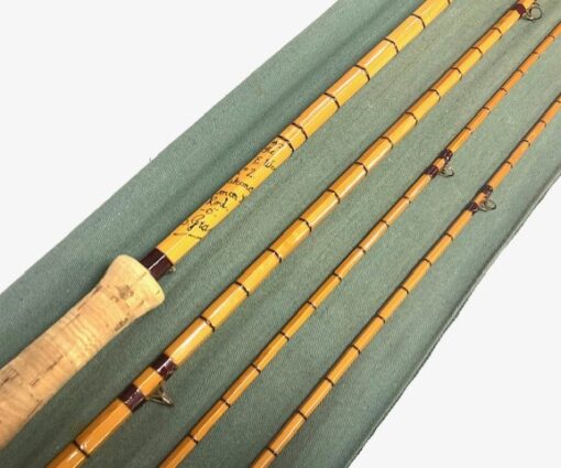 Alternative view of Hardy AHE Wood No 2 Palakona cane 12′ #7 line 3 piece rod with spare tip and bag